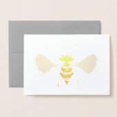 Carte Dorée Abeille d'or (Devant avec enveloppe)