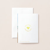 Carte Dorée Adirondack Chaises Mini voeux de vacances avec pho (Derrière avec enveloppe)