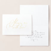 Carte Dorée Affirmation positive et bénédiction (Affichage)