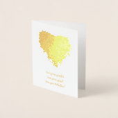 Carte Dorée Aimez votre pétillant amour votre esprit amour UVa (Devant)