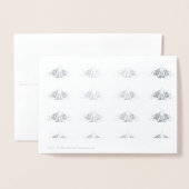 Carte Dorée Aimez-vous Monarch contour (Derrière avec enveloppe)