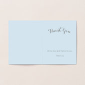 Carte Dorée Aloha Tropical Hawaiian Gold Pineappy Merci (Intérieur)