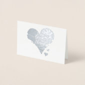 Carte Dorée Amour et Merci - mariage de script élégant (Devant)