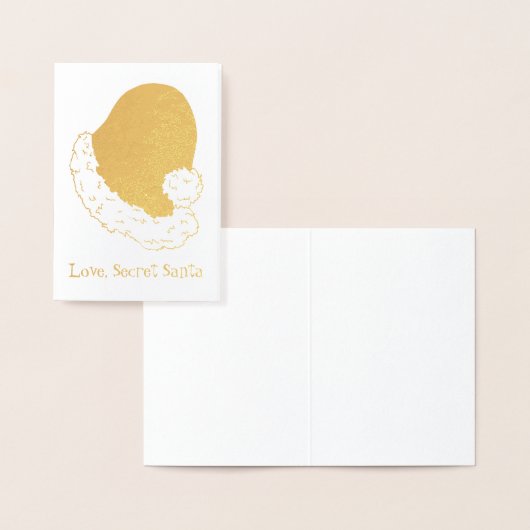 Carte Dorée Amour, Secret Père Noël Joyeux Noël Noël Noël Noël (Affichage)