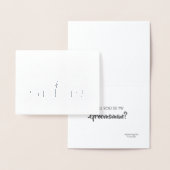 Carte Dorée Amusant Groomsman ou Best Man (Affichage)