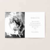 Carte Dorée ancre vintage mariage nautique argent (Intérieur)