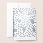 Carte Dorée Année d'examen | Noël Infographie (Derrière avec enveloppe)