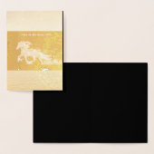 Carte Dorée Année du Cheval 2026 (Affichage)