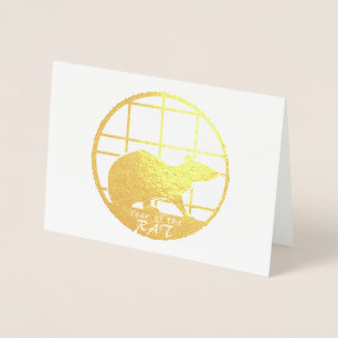 Carte Dorée Année du Rat