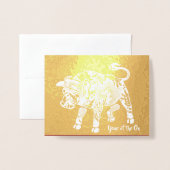 Carte Dorée Année Du X (Devant avec enveloppe)