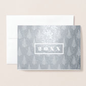 Carte Dorée Année personnalisée | Joyeux luxe du Nouvel An (Devant avec enveloppe)