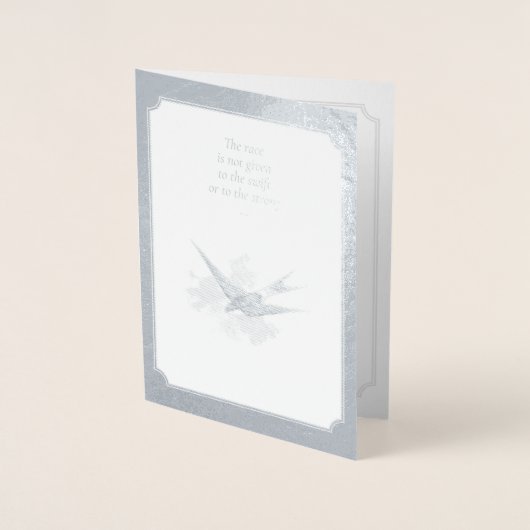 Carte dorée anniversaire argent (Devant)