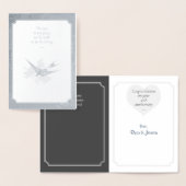 Carte dorée anniversaire argent (Affichage)