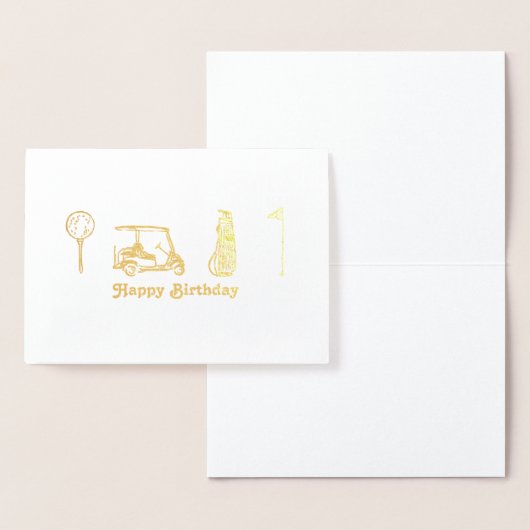 Carte Dorée Anniversaire du golf (Affichage)