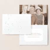 Carte Dorée Anniversaire du Mariage d'argent Merci Notes (Affichage)