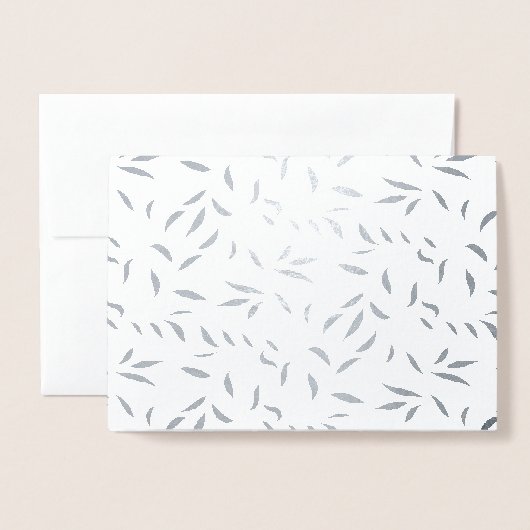 Carte Dorée Anniversaire du Mariage d'argent Merci Notes (Devant avec enveloppe)