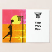 Carte Dorée Anniversaire du Netball Gold Dress (Intérieur)