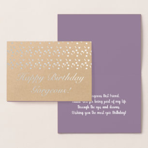 Carte Dorée Anniversaire Géométrique Confettis Minimaliste