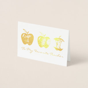 Carte Dorée Apple pour l'école de professeurs préférée