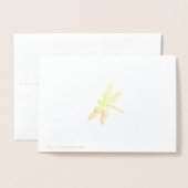 Carte Dorée Aquarelle de peinture d'automne 300 (Derrière avec enveloppe)