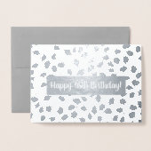 Carte Dorée Aquarelle Florale Personnalisée Anniversaire/Toute (Devant avec enveloppe)