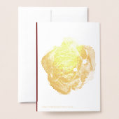 Carte Dorée Aquarelle Gold Script Merci tant de Merci (Derrière avec enveloppe)