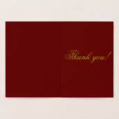 Carte Dorée Aquarelle Gold Script Merci tant de Merci (Intérieur)