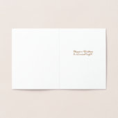 Carte Dorée Arbre de Noël (Intérieur)