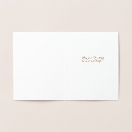 Carte Dorée Arbre de Noël (Intérieur)