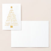 Carte Dorée Arbre de Noël Gold Inspiration (Affichage)