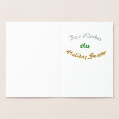 Carte Dorée Arbre-Noël Or &(ou) Argent (Intérieur)