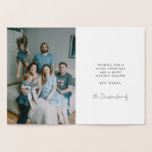 Carte Dorée Arbres de Noël Abstraits motif Joyeux Fêtes (Intérieur)