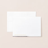 Carte Dorée Arbres de Noël Festifs en Papier d'Or (Derrière avec enveloppe)