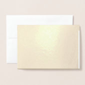 Carte Dorée Arrière - plan beige clair doux - Design Mariage (Devant avec enveloppe)
