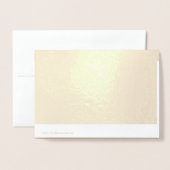 Carte Dorée Arrière - plan beige clair doux - Design Mariage (Derrière avec enveloppe)