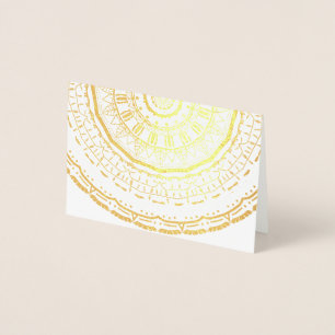 Carte Dorée Art de mandala coloré vibrant
