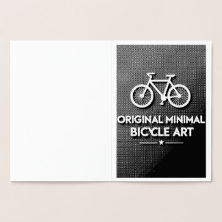 Carte Dorée Art de vélo minimaliste