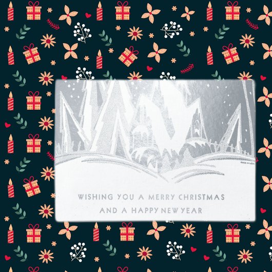 Carte Dorée Art déco vintage