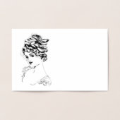 Carte Dorée Art Nouveau Lady 1917 Art (Intérieur)