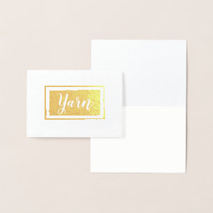 Carte Dorée Artisanat d'impression à billes de fils