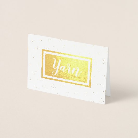 Carte Dorée Artisanat d'impression à billes de fils (Devant)