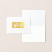 Carte Dorée Artisanat d'impression à billes de fils (Affichage)