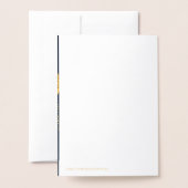 Carte Dorée Astrologie Aries | Signe zodiaque personnalisé (Derrière avec enveloppe)