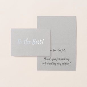 Carte Dorée Au meilleur homme MERCI