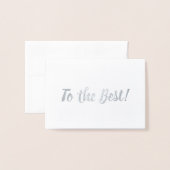 Carte Dorée Au meilleur homme | MERCI (Devant avec enveloppe)