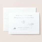 Carte Dorée Aucun flocon de neige ne tombe jamais dans le mauv (Derrière avec enveloppe)