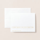 Carte Dorée Aucun L Gold ou Silver White Bordure Noël (Derrière avec enveloppe)