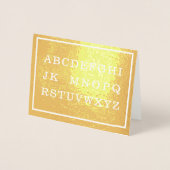 Carte Dorée Aucun L Gold ou Silver White Bordure Noël (Devant)