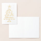 Carte Dorée Ayez un joyeux petit Noël (Affichage)