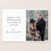 Carte Dorée Ayez une photo de calligraphie de Noël Holly Jolly (Intérieur)